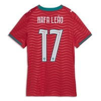 Camiseta Portugal Rafael Leao #17 Primera Equipación Replica Mundial 2026 para mujer mangas cortas